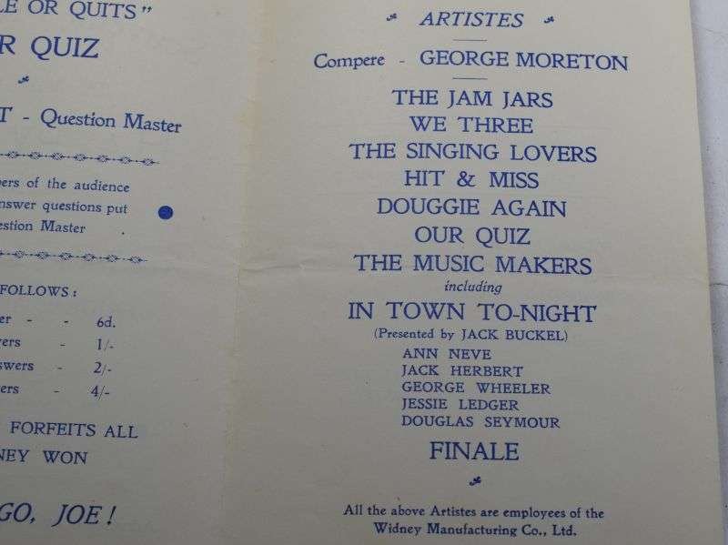 B18) Original Late WW2 Musical Show program me Happy Days April 1945 — image 3