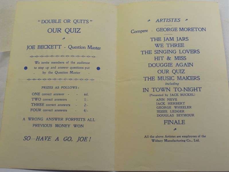 B18) Original Late WW2 Musical Show program me Happy Days April 1945 — image 5