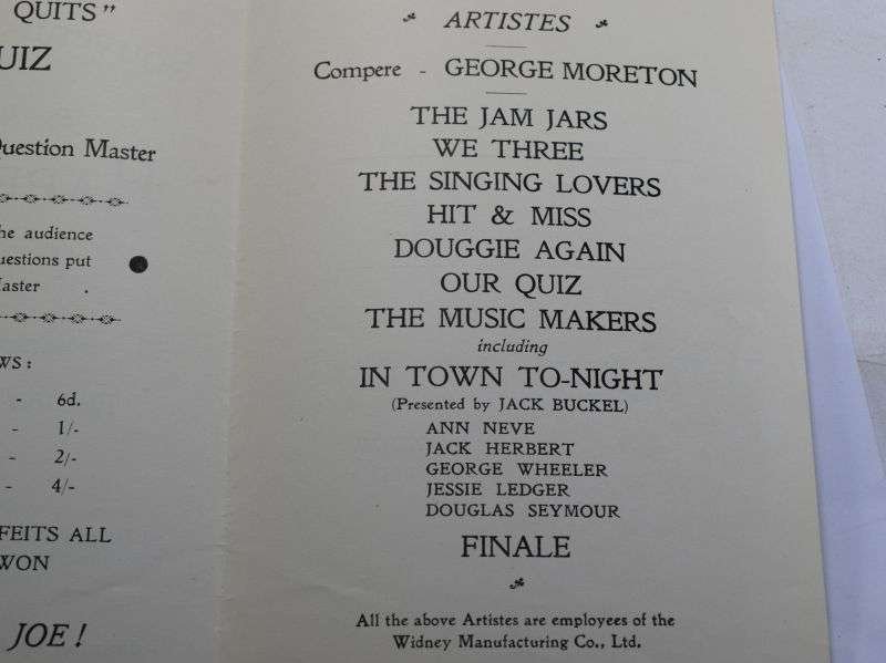 B19) Original Late WW2 Musical Show program me Happy Days May 1945 — image 3