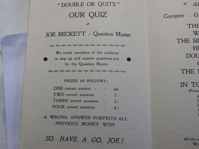 B19) Original Late WW2 Musical Show program me Happy Days May 1945 — image 4