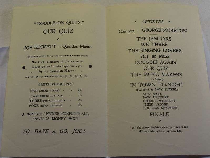 B19) Original Late WW2 Musical Show program me Happy Days May 1945 — image 5
