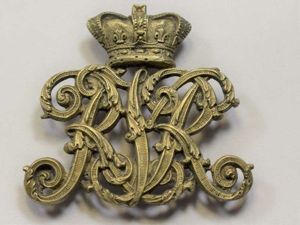 AAY) Very Nice Unidentified Original Victorian Helmet or Pouch Badge …