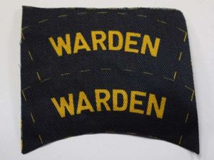 AM) Excellent Original Uncut Pair of Air Raid Wardens Printed …