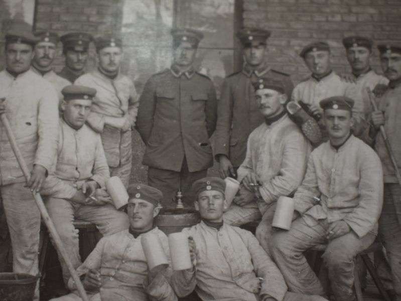 E) Nice Original WW1 German Army Group Photograph Pair — image 3