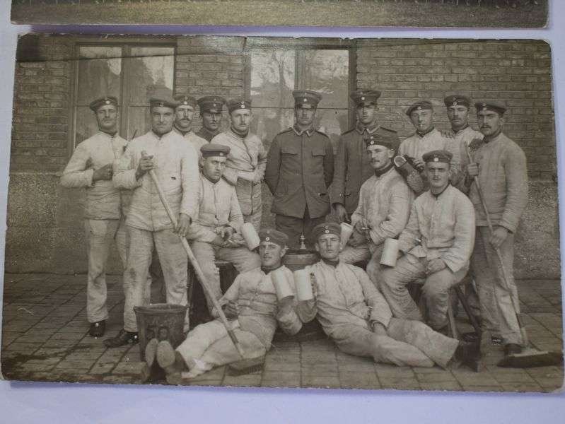 E) Nice Original WW1 German Army Group Photograph Pair — image 4