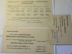 J) Set of 3 WW2 ARP Engeneering Papers, Working Rota …