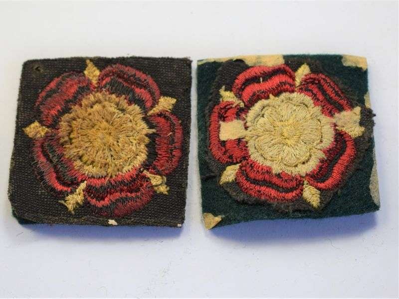 69 An Original Pair Of Cloth Badges to the Catterick District — image 2
