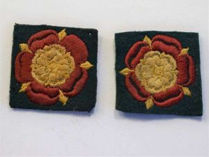 69 An Original Pair Of Cloth Badges to the Catterick …