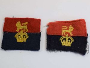 B59) Original Kings Crown War Office Controlled Units Cloth Insignia …