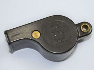 41 US Army Issue Plastic Pea Whistle Dated 1996