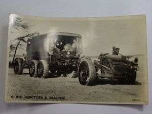 42 Original WW2 Photograph 6inch Howitzer & Gun Tractor