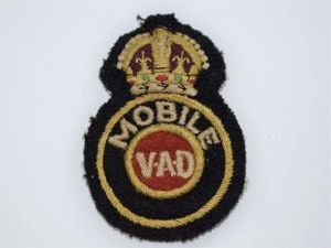 24 Original WW2 Uniform Removed Mobile VAD Cloth Badge BRCS …