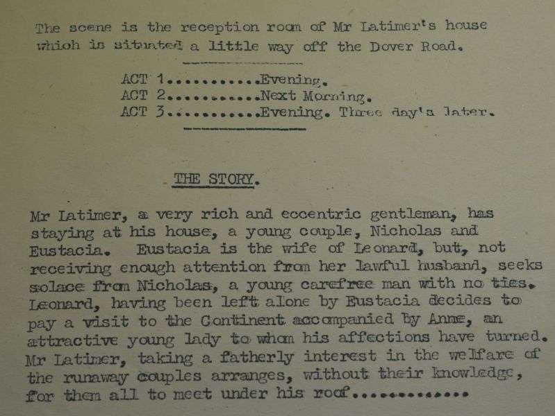 80 Original RAF Pucklechurch Comedy Play Program The Dover Road — image 3