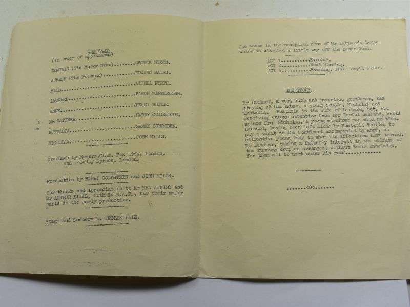 80 Original RAF Pucklechurch Comedy Play Program The Dover Road — image 6