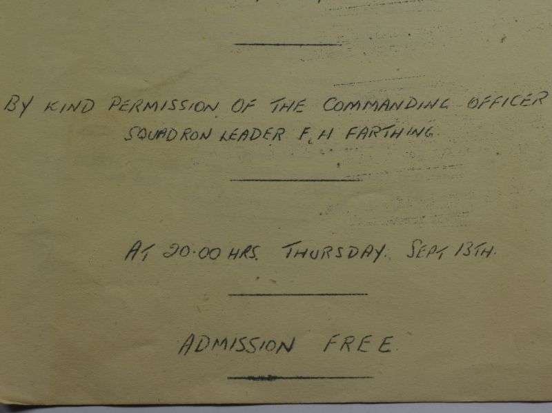 80 Original RAF Pucklechurch Comedy Play Program The Dover Road — image 7