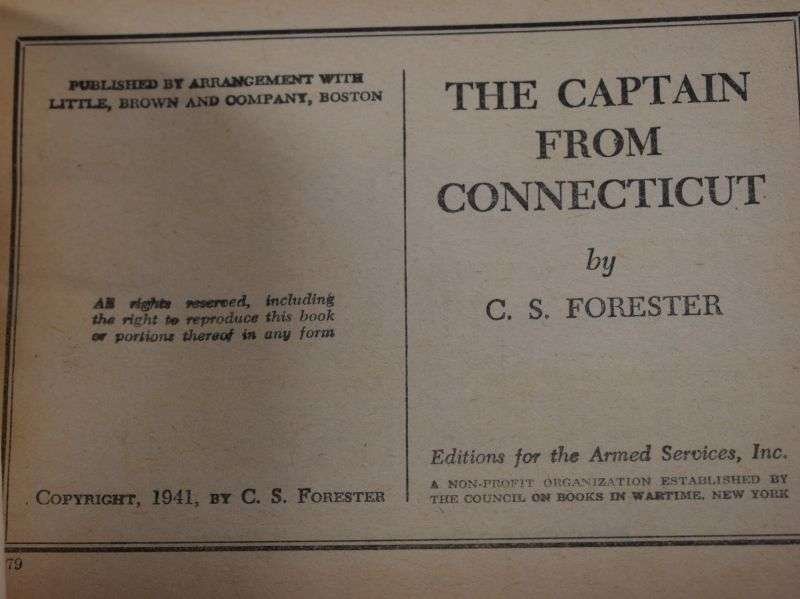 54 Original WW2 US Military Forces Novel The Captain From Connecticut 1941 — image 4