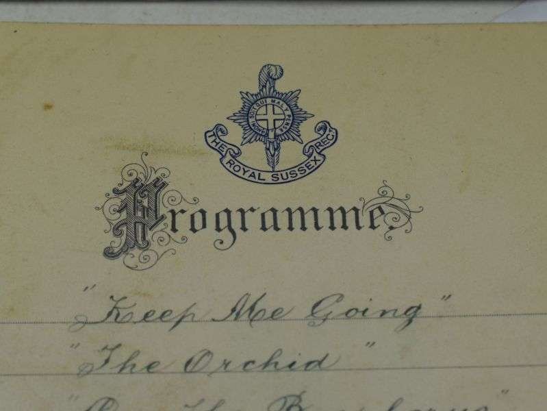 51 Interesting Set of 13 Royal Sussex Regiment Band Programs Dated 1923-1924 — image 5