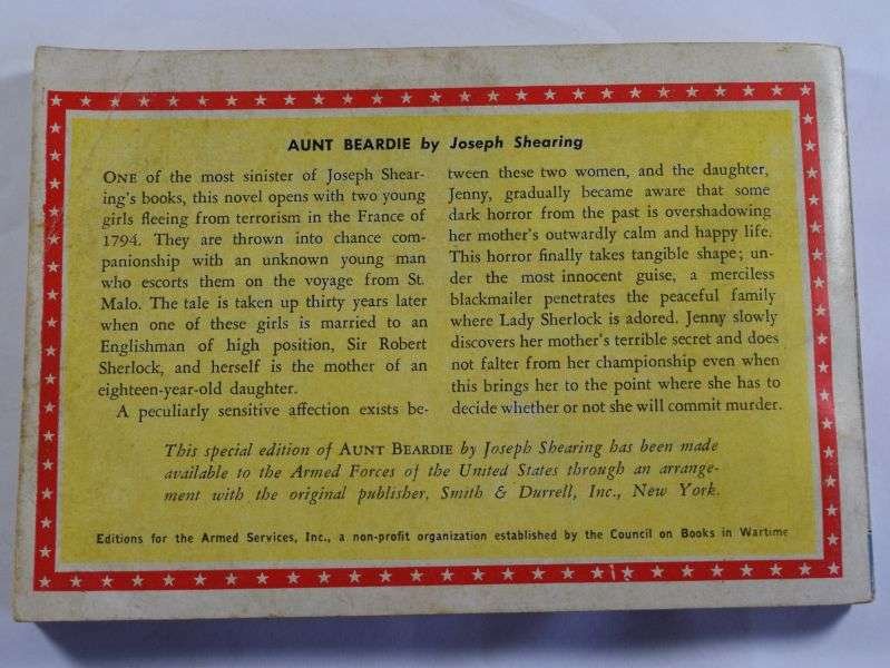 52 Original WW2 US Military Forces Novel Aunt Beardie Dated 1940 — image 2