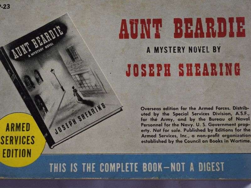52 Original WW2 US Military Forces Novel Aunt Beardie Dated 1940 — image 6