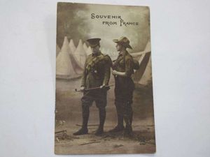 39 Original WW1 Photograph British Officers & A Soldier