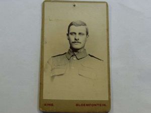 41 Original Small Photograph of Soldier, Taken Bloemfontein South Africa …