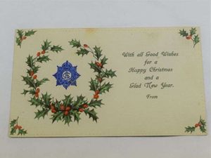 35 Excellent WW1 Army Service Corps Christmas Card Sales Sample