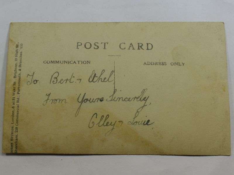 36 WW1 Photograph Post Card Injured Man & Girlfriend Royal Artillery — image 2