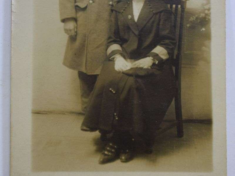 36 WW1 Photograph Post Card Injured Man & Girlfriend Royal Artillery — image 5