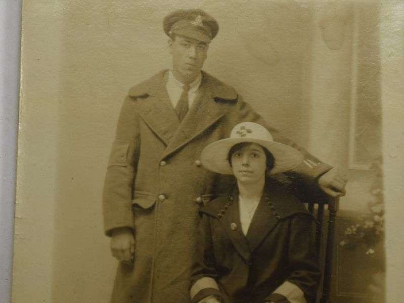 36 WW1 Photograph Post Card Injured Man & Girlfriend Royal Artillery — image 6