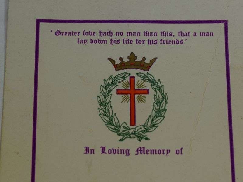 37 Original WW1 WW2 For King & Country Memorial Card Un-Named — image 5