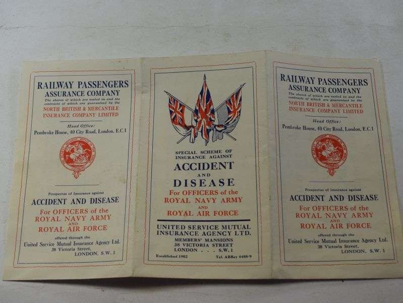 25 WW2 Insurance Against Accident & Disease for Officers RN, Army & RAF — image 4