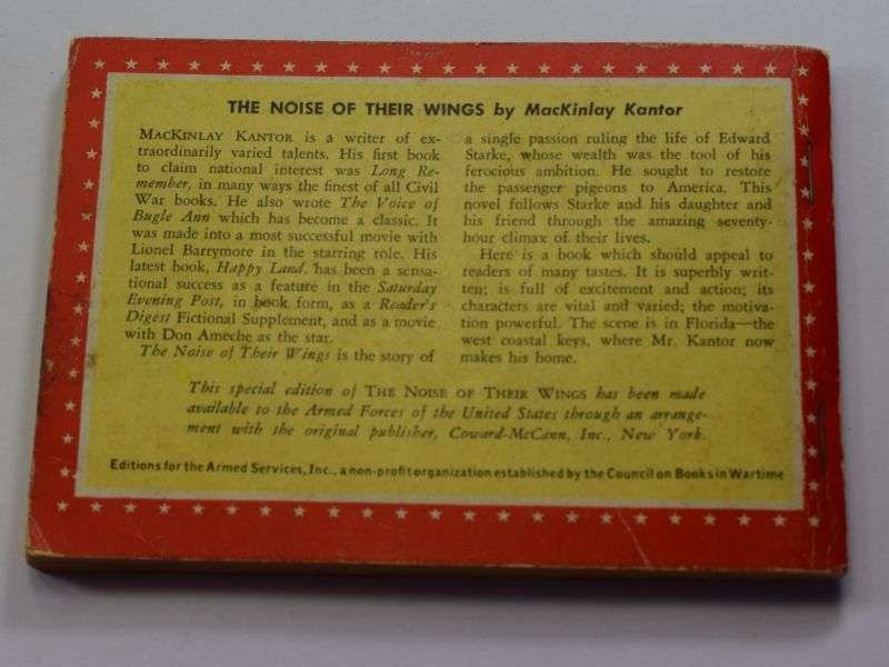 98 WW2 US Armed Forces Edition Book The Noise of Their Wings 1938 — image 2