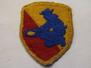 74) Original Post WW2 US Cloth Badge 49th Infantry Div.