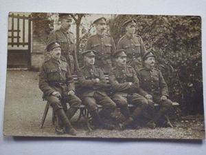 63 Interesting WW1 Group Photograph of 6 British Soldiers