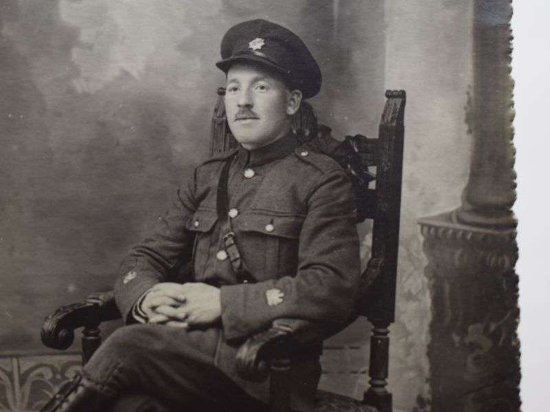 64 Interesting WW1 Studio Photograph of British Army Officer — image 4