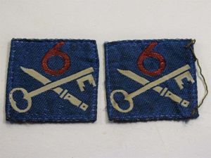 40 Good Original Pair of Post WW2 6th Infantry Brigade …