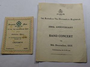 XX 1930s 1st Bn Devonshire Regiment 250th Anniversary Programme & …