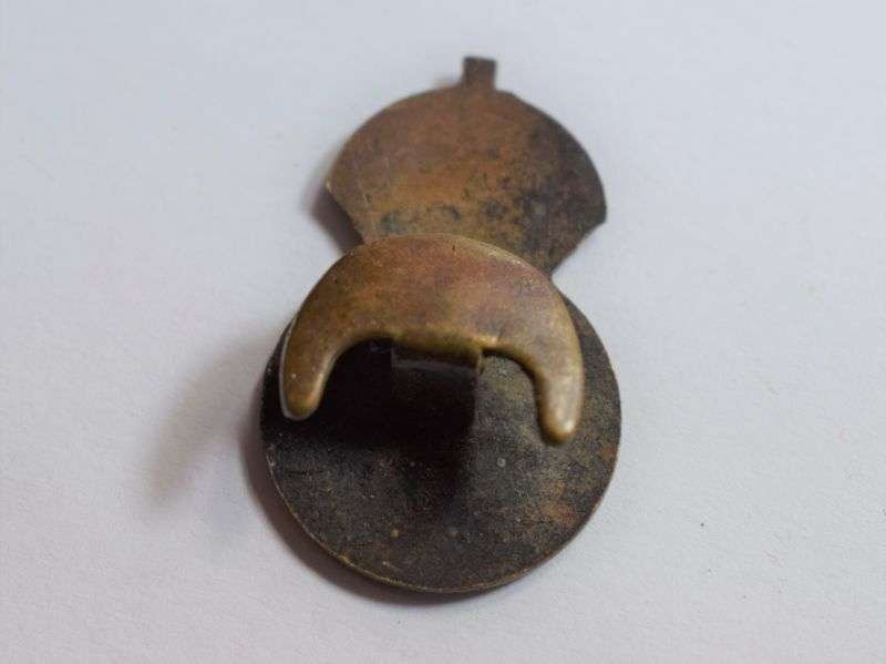 L Nice Original Early WW2 Auxiliary Fire Service Lapel Badge — image 2