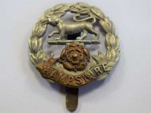 88 Original WW1 WW2 Hampshire Regiment Cap Badge