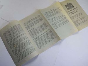 50 Interesting Original Fold Out Leaflet War Emergency Information & …