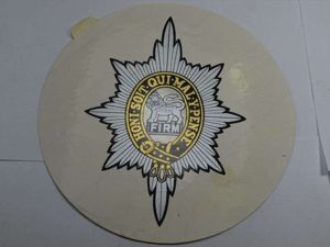 46 Large Post WW2 Worcestershire Regiment Vehicle Sticker?