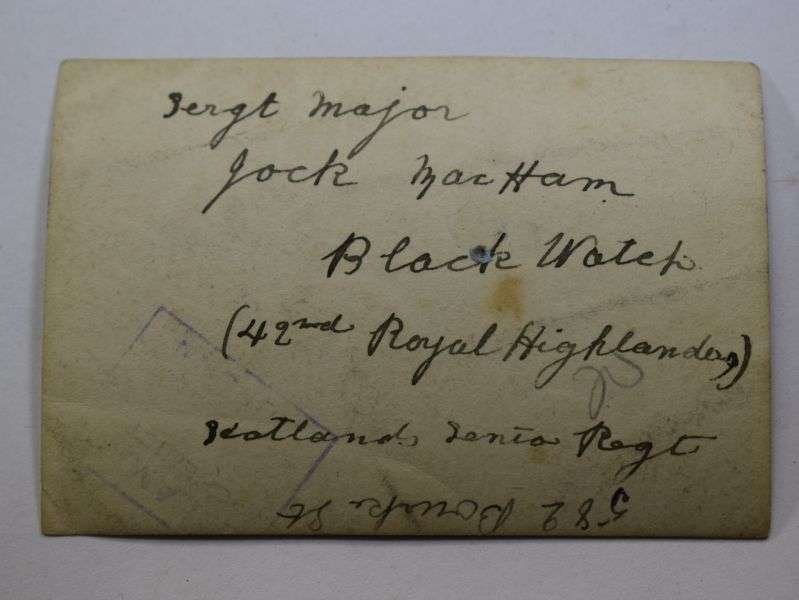 TT Original Small WW2 Photo of Sgt Major Jock MacHam, Black Watch — image 2