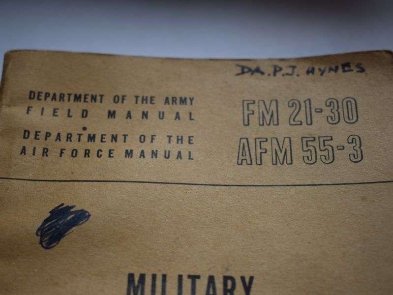 74 Original US Army & USAF Korean War Field Manual on Military Symbols FM 21-30, AFM 55-3 — image 11
