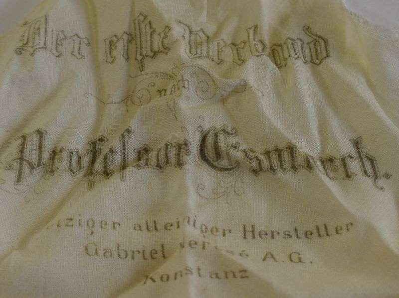 48 Original 1880s German Military Professor Esmarch Triangular Bandage — image 5