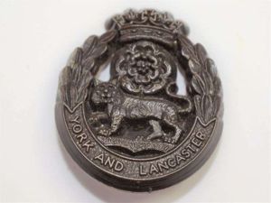 61 Original WW2 Plastic Economy Cap Badge to The York …