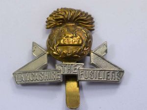 23 Original WW1 WW2 Cap Badge The Lancashire Fusiliers