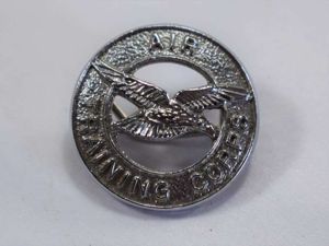 Original WW2 Era Air Training Corps Pin Back Badge