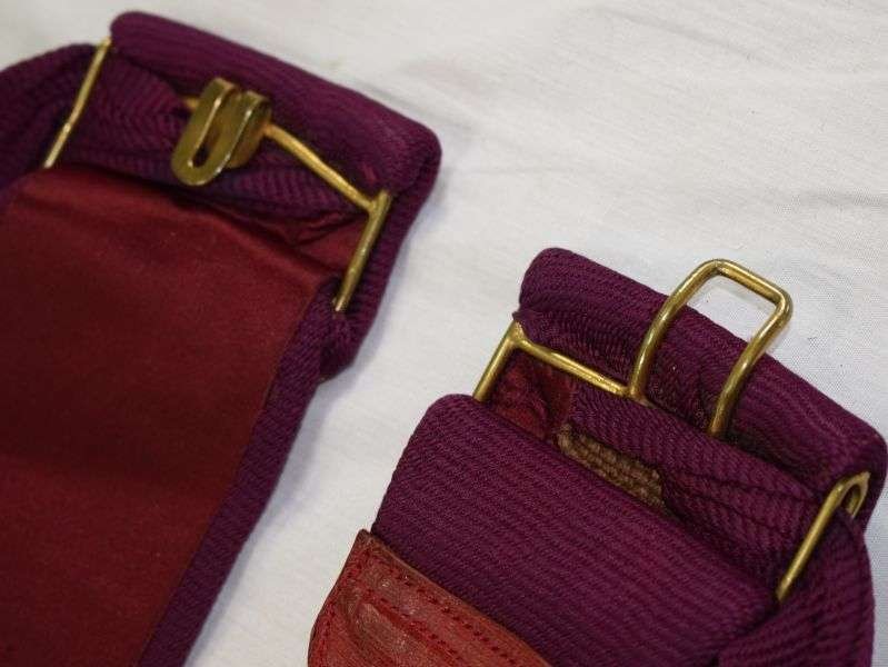 Vintage British Army Maroon Waist Sash with 2 Tassels — image 2