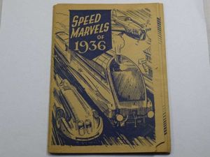 Vintage Speed Marvels of 1936 Post Card Album, Empty