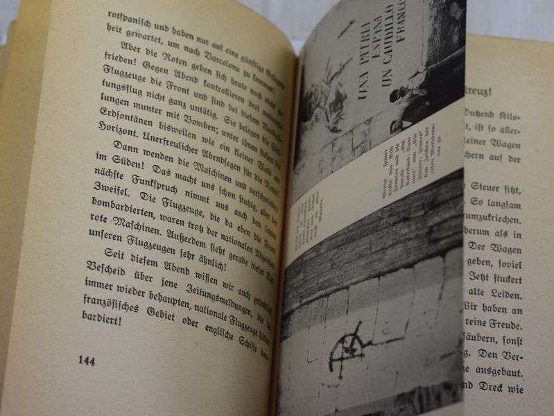 WW2 German Book 1941 Wir Funken fur Franco Spanish Civil War — image 4